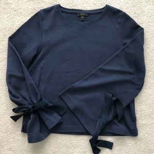 J. Crew Tie-Sleeve Sweatshirt